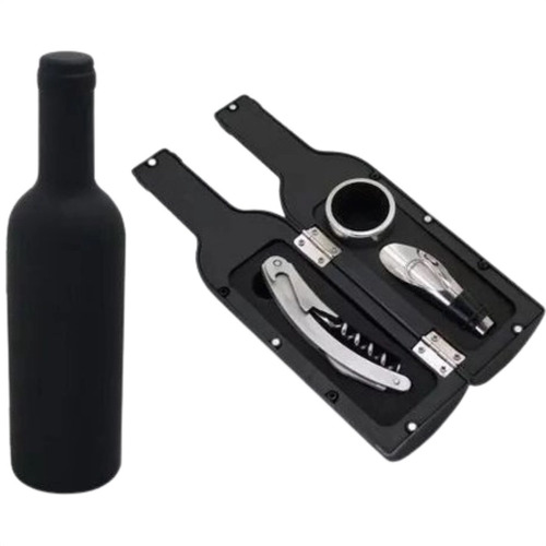 Imagem 7 de 10 de Kit Abridor De Vinho Garrafa Canivete Saca Rolhas Aerador