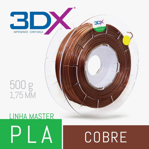 Imagem 2 de 5 de Filamento Pla Ht 1,75 Mm | 500g | Cobre