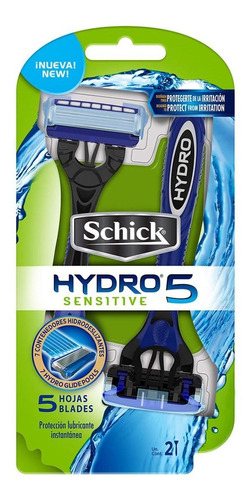 Rastrillos Desechables Schick Hydro5 Con 2 Máquinas