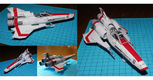 Battlestar 2 Mk2 Barco 3d Papel Modelo Kit Diy Nave Espacial