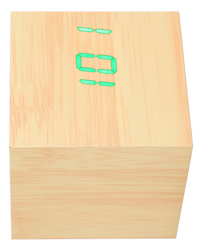 Despertador, Mesa De Controle De Voz Digital Led De Madeira