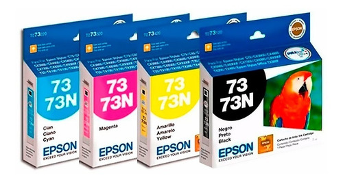 Combo Cartuchos Epson 73 73n Tx200 C79 Cx3900 Originales