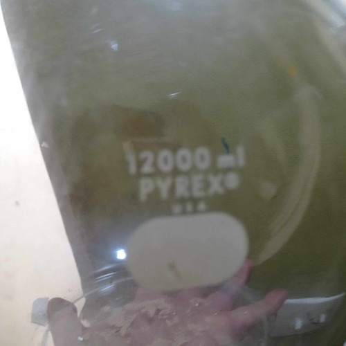 12l Matraz Bola Vidrio Pyrex Quimica Reacciones Soluciones