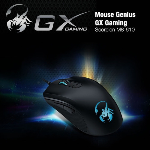 Imagen 6 de 9 de Mouse Genius Gaming Gx M8-610 Negro Láser Con Cable Usb