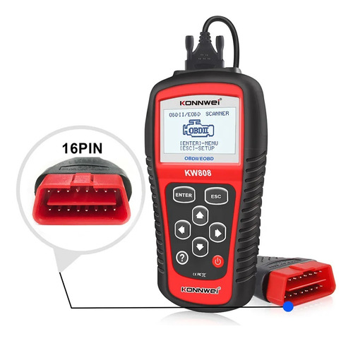 Scanner Automotriz Multimarca Konnwei Kw808 Scanner Portatil
