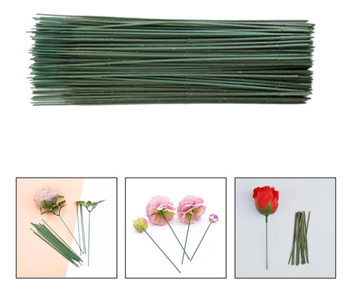100 Uds Poste De Flores Artificiales, Varilla Floral, 25cm