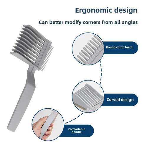 Py Peineta Degradada Barber Fade Combs Crosborder Para