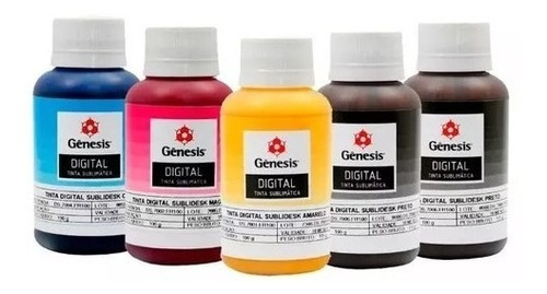 Tinta Sublimática Gênesis 100ml Kit C/ 5 Und - L1300