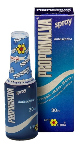 Imagem 2 de 4 de Própolis E Malva Em Spray Bucal Propomalva Apis Flora 30ml