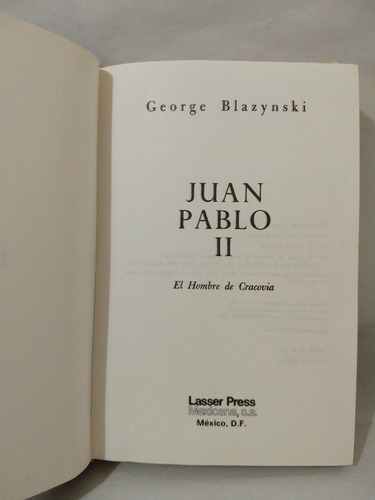 Juan Pablo Il George Blazynski (Usado)