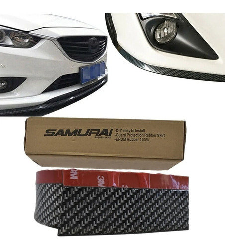 Imagen 2 de 10 de Lip Samurai Universal Facia Spoiler Faldon Fibra Carbono 4d