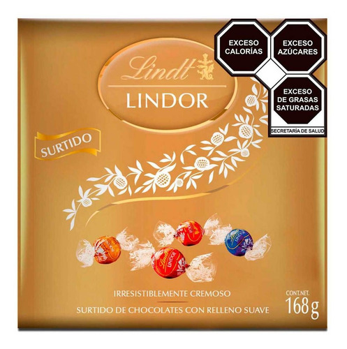 Chocolate Lindt Lindor Surtido Caja 168g