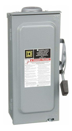 Square D D222nrb N 60a 240v 1ph Fusionado Nema 3 Nuevo