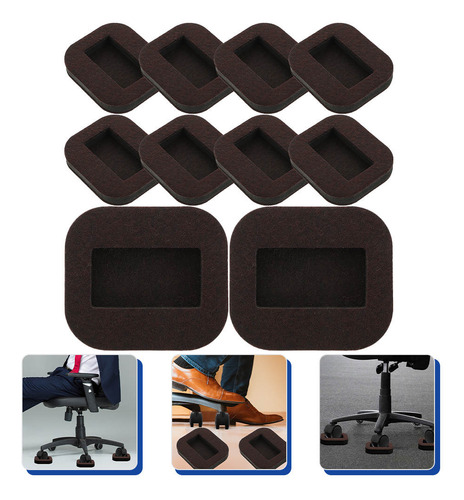 Almohadillas De Fijación De Ruedas, 10 Unidades