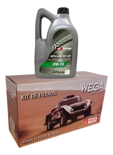 Kit Aceite Puma 0w20 Y Filtros Fiat Cronos 1.3 Wega Npcars