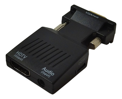 Kit 5 Conversor Adaptador Ent Vga Macho Saída Hdmi Fem Au 62