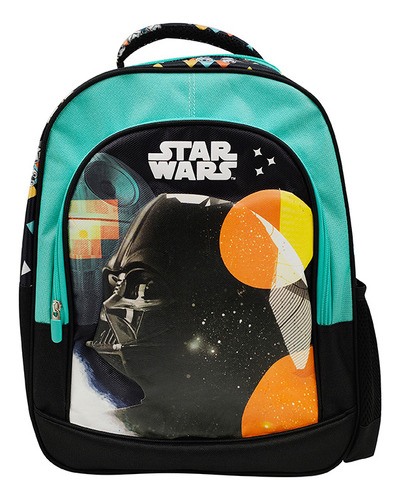 Mochila Infantil Star Wars Grande 40 X 30 Cm Color Agua