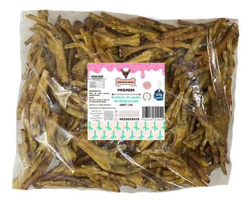 Patas De Pollo Deshidratadas 1 Kg E Hígado De Res 100 Gr