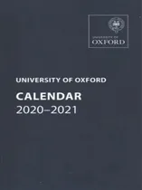 Comprar Libro University Of Oxford Calendar 2020-2021 - Oxford Un...
