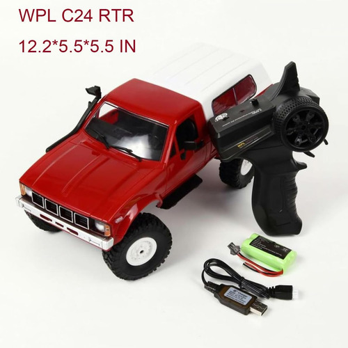 Camión Rc Apawband Wpl C24 Rc Crawler Escala 4x4 Rc Rock Off