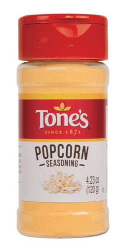 Sazonador Tone's Para Palomitas Sabor Mantequilla Y Sal 120g