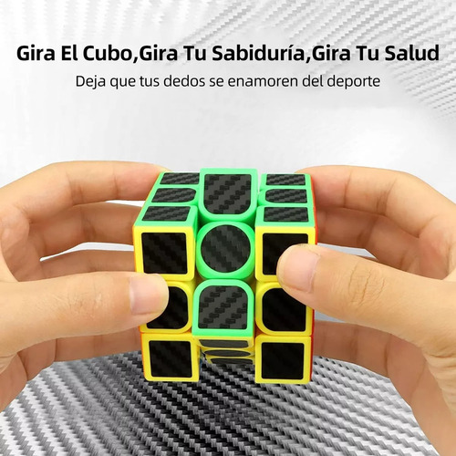 Cubo Rubik 2x2 3x3 4x4 5x5 Fibra De Carbono Profesional