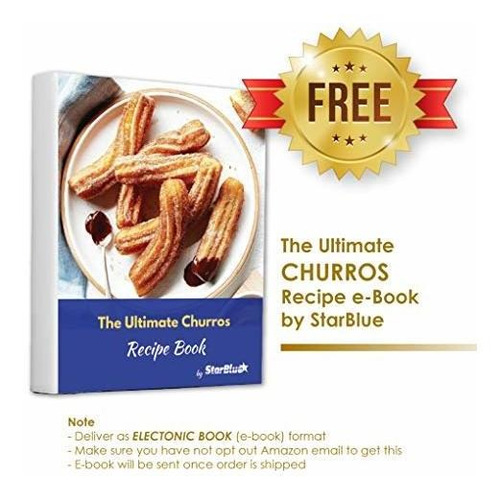Imagen 2 de 7 de Churro Maker Por Starblue Con Libro Electrónico De Recetas