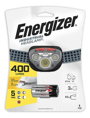 Linterna Manos Libres 400 Lumens Energizer X1 Und