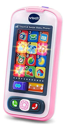 Vtech Touch And Swipe Baby Phone, Rosa