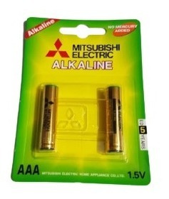 Bateria Aaa Alcalina, Marca Mitsubishi, Blister 2 Piezas
