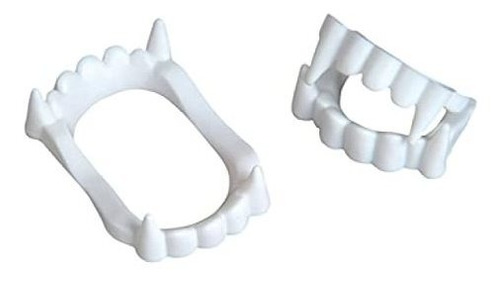 Neliblu Blanco Vampiro Fangs, Dientes Plásticos Dxxcl