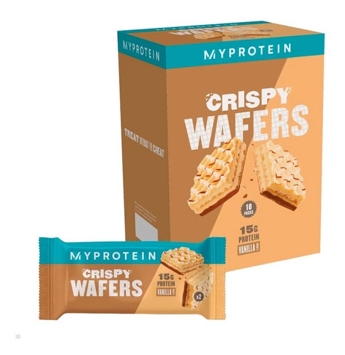 Crispy Wafers Myprotein, Snack De Proteina Sabor Vanilla