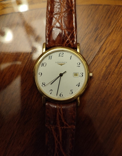Imagen 5 de 8 de Reloj Longines De Oro 18k Antiguo Original - Pulsera De Piel