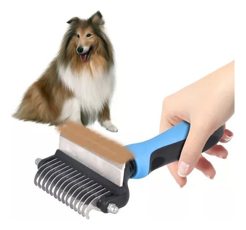Cepillo Para Perro Gato 2 En 1 Peine Limpieza Mascotas