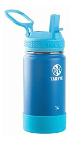 Takeya Botella De Agua Aislada Con Tapa De Pajita, Sky, 396