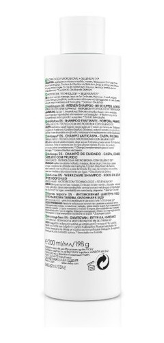 Imagen 3 de 7 de Shampoo Dercos Anti Caspa Cabello Seco