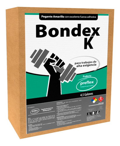 Cemento De Contacto / Pega Amarilla Bondex-k Preflex 4.5 Gal