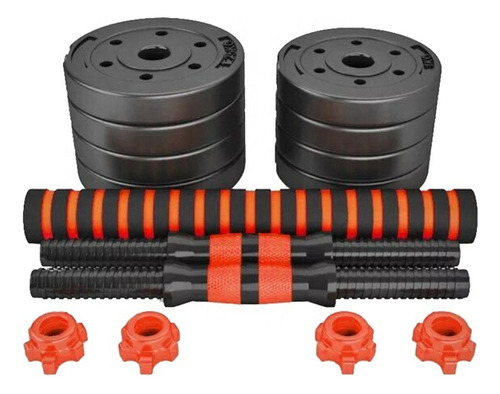 Set Mancuernas 20 Kg Kit De Mancuernas Barra Pesas Set Pesas