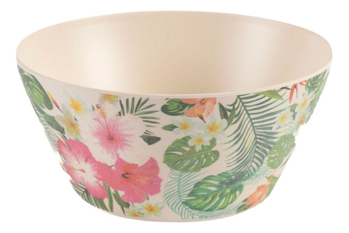 Bowl Compotera De Fibra De Bambu 15 Cm Diseño Flores