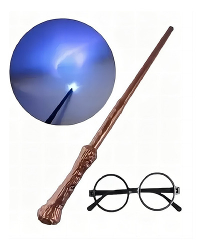 N Varinha Harry Potter Com Luz Inclui