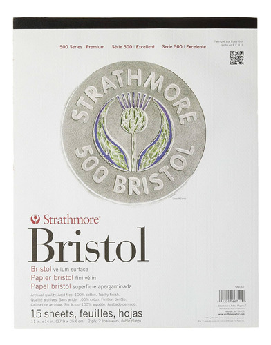 Cuaderno De Dibujo Strathmore 500 Series Bristol 28x35.6cm