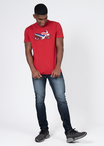 Camiseta Moto Honda Cbr 600f Vermelha - Coleção Vintage