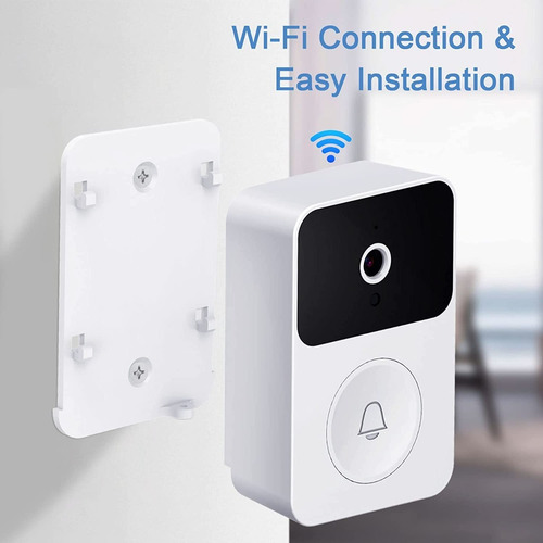 Imagen 3 de 6 de Timbre Cámara Wifi Seguridad Video Portero Inalámbrico