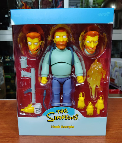 Figura Super7 Hank Scorpio Los Simpsons Ultimates Sin Abrir (Usado)