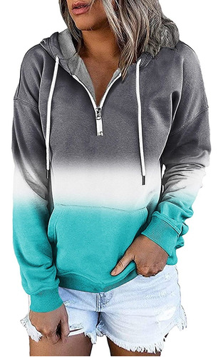 Hoodie Sweatshirt For Dama Fashion Button Down Hooded