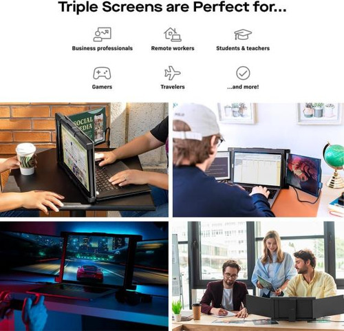 Nuevo Monitor Portátil Mobile Pixels Trio Max, Monitor Tripl