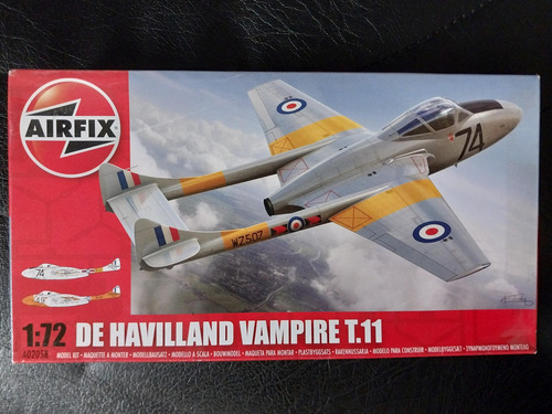 Vampire T 11 Airfix 1/72 Maqueta Avion P Armar