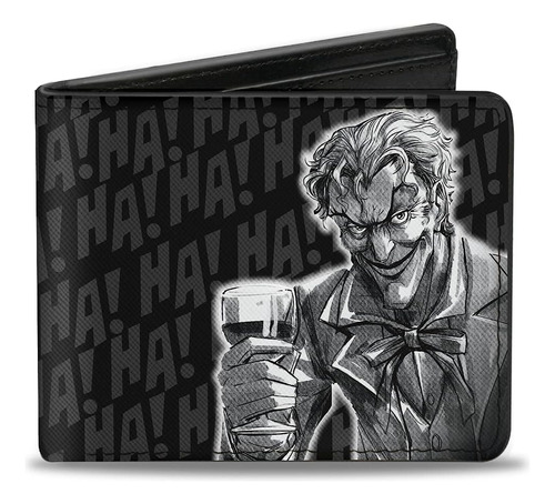 Cartera Plegable De Poliuretano  The Joker Pose/ha!