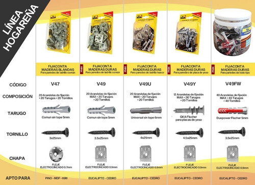 Imagen 6 de 9 de Fijaconta Max Zocalos Y Molduras X 20 Conjuntos / Lad Hueco