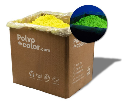 Imagen 1 de 7 de Color Box 10kg - Polvo De Color Polvo Holi Fluorescente